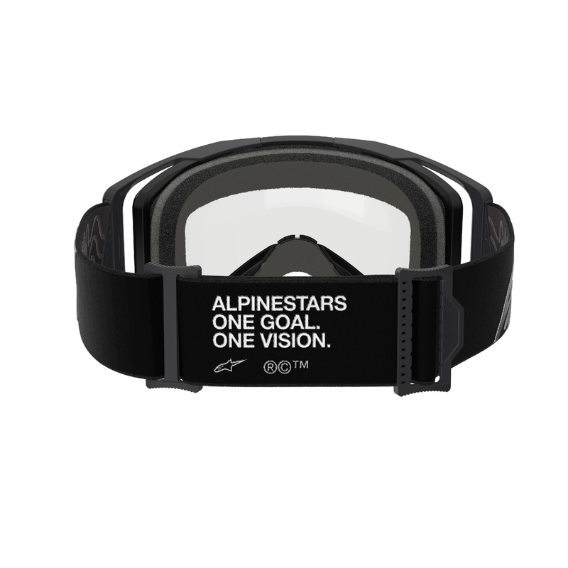 Alpinestars Vision 8 Corp motokrossiprillid mustad kahekordse antifog läbipaistva klaasiga