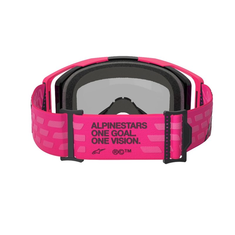 Alpinestars Vision 8 Corp motokrossiprillid roosa peegelpunase klaaspildiga