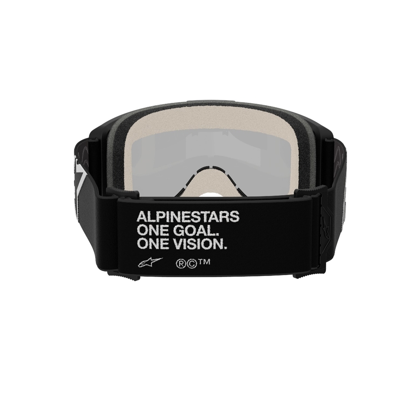 Alpinestars Vision 5 Corp motokrossiprillid mustad, hõbedaste peegelobjektiividega