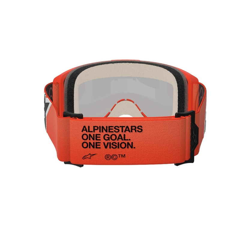 Alpinestars Vision 5 Corp motokrossiprillid oranžid punase peegliläätsega