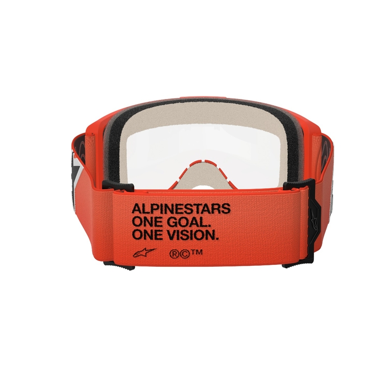 Alpinestars Vision 5 Corp motokrossiprillid oranži värvi ja läbipaistva klaasiga
