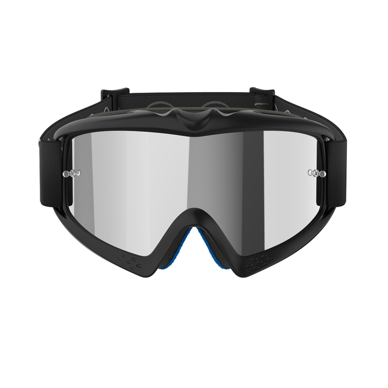 Alpinestars Vision Youth Corp laste motokrossiprillid mustad, hõbedaste peegelobjektiividega