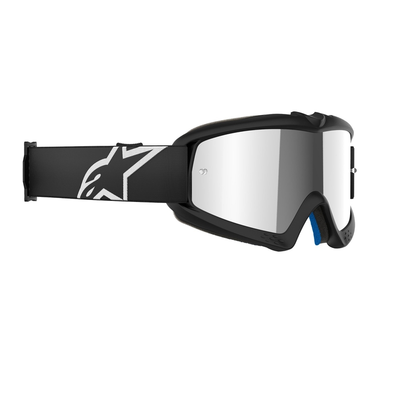 Alpinestars Vision Youth Corp laste motokrossiprillid mustad, hõbedaste peegelobjektiividega