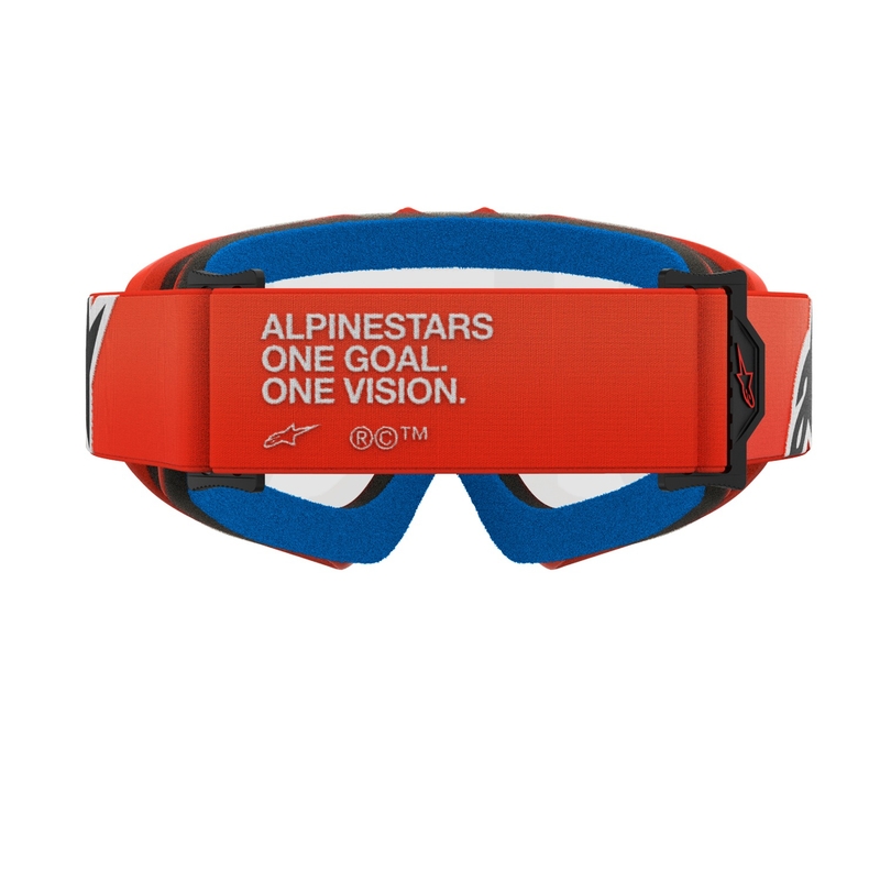 Alpinestars Vision Youth Corp laste motokrossiprillid oranži värvi ja läbipaistva klaasiga