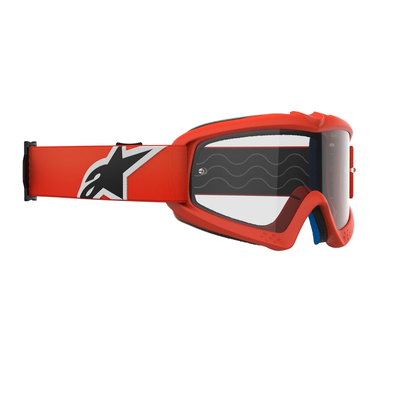 Alpinestars Vision Youth Corp laste motokrossiprillid oranži värvi ja läbipaistva klaasiga