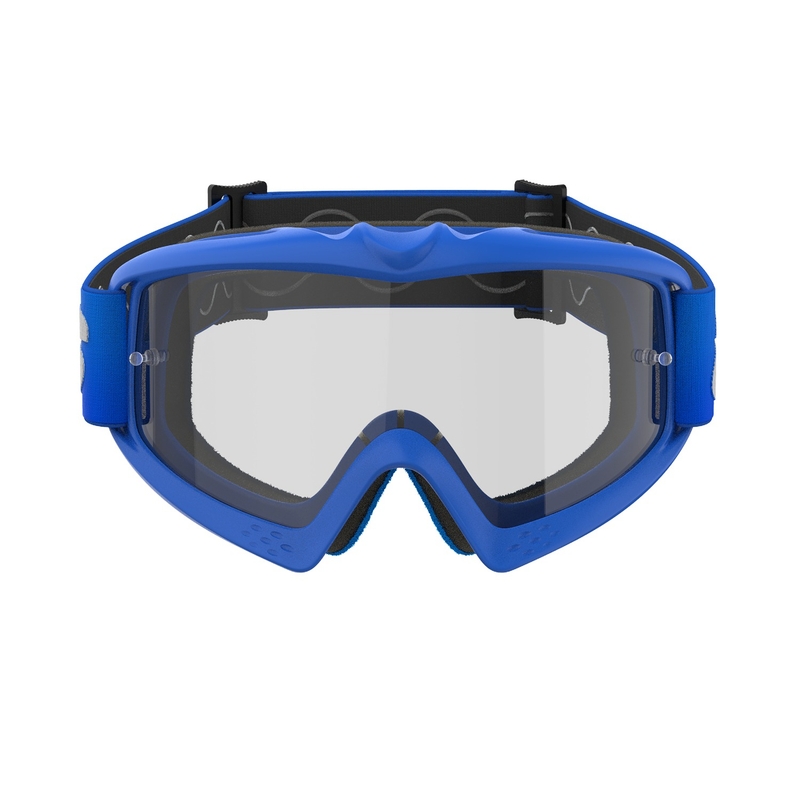 Alpinestars Vision Youth Blaze sinised laste motokrossiprillid läbipaistva klaasiga