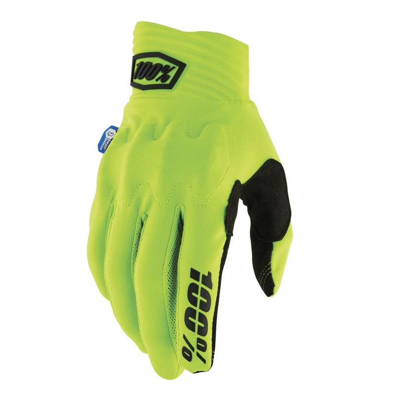 Motokross-kindad 100% Cognito Smart Shock fluo kollane
