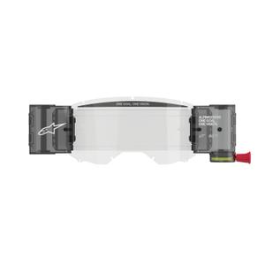 Alpinestars Roll-off Wide Vision asenduskomplekt Vision 8/5/3 kaitseprillidele, millel on tihvtid pisarafooliumile, läbipaistev plexi.