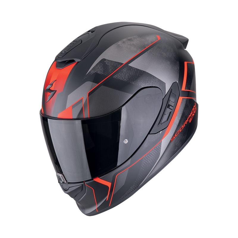 Integreeritud mootorratta kiiver Scorpion EXO-1400 EVO II AIR INTENSIO matt must-punane allahindlus