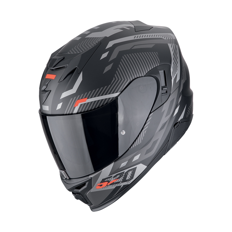Integreeritud mootorratta kiiver Scorpion EXO-520 EVO AIR RANKA matt must-hõbedane-punane allahindlus