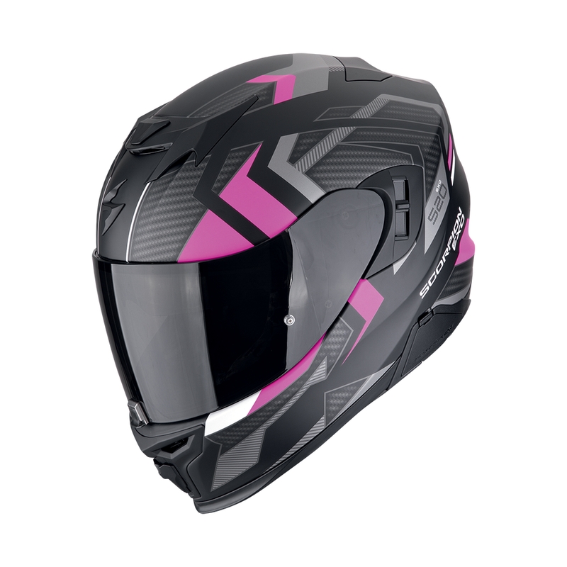 Integreeritud mootorratta kiiver Scorpion EXO-520 EVO AIR SENSUS matt must-roosa allahindlus