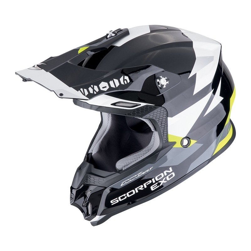 Motokrossikiiver Scorpion VX-16 EVO AIR ROD must-fluo kollane