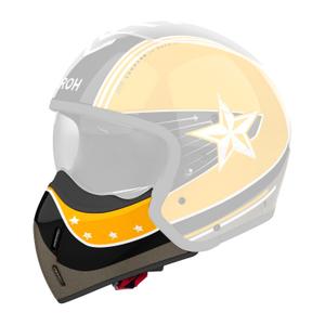 Lõuakaitse Airoh J110 Command kiivritele läikiv kollane