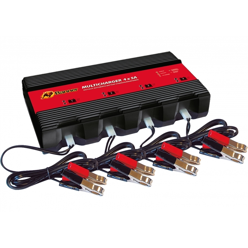 Akulaadija Banner Multicharger 4x5A 12V akudele