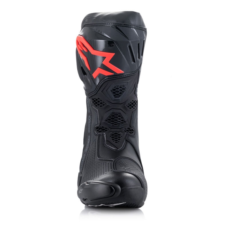 Alpinestars Supertech R Must-valge-fluoripunane-fluoripunane-kollane mootorratta saapad
