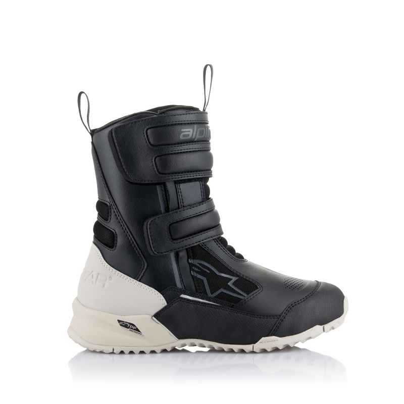 Alpinestars Stella RT-7 Drystar must-valge naiste mootorratta saapad
