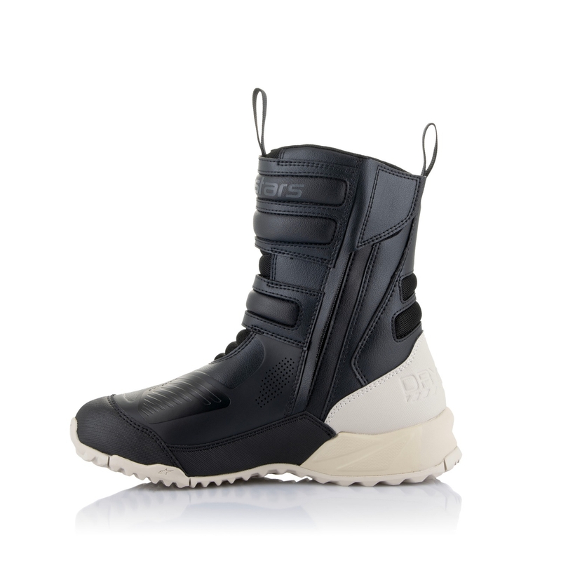 Alpinestars Stella RT-7 Drystar must-valge naiste mootorratta saapad