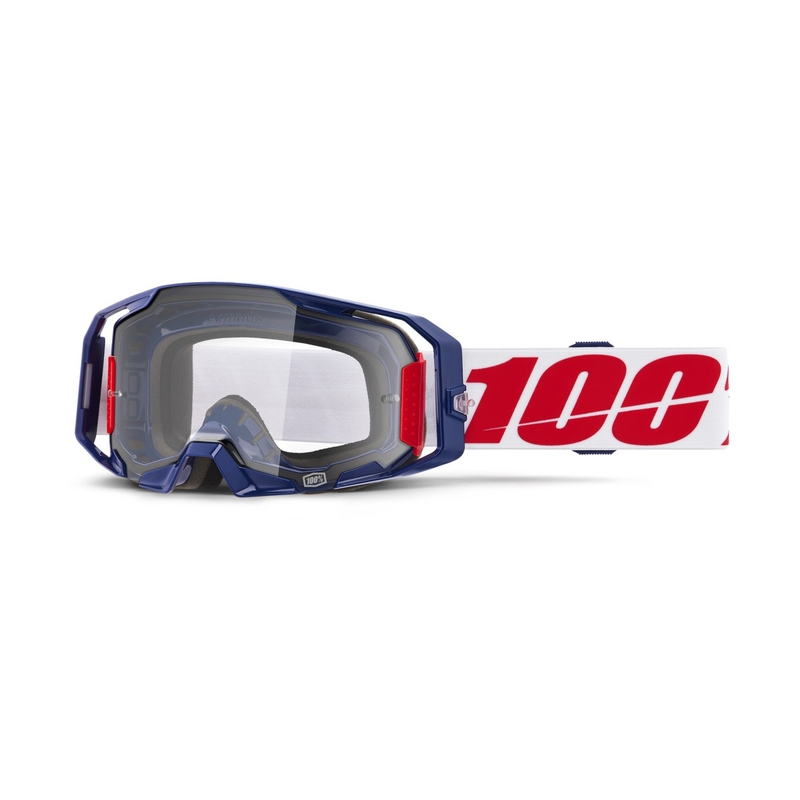 Motokrossiprillid 100% ARmatic Mach Z läbipaistva pleksiga
