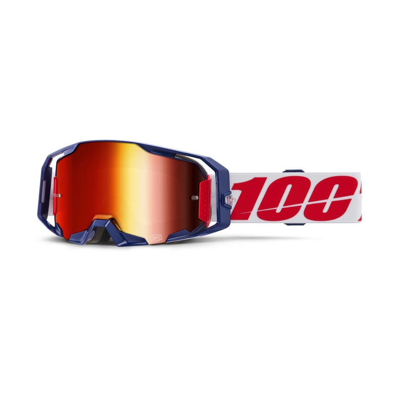 Motokrossiprillid 100% ARmatic Mach Z punase pleksiga
