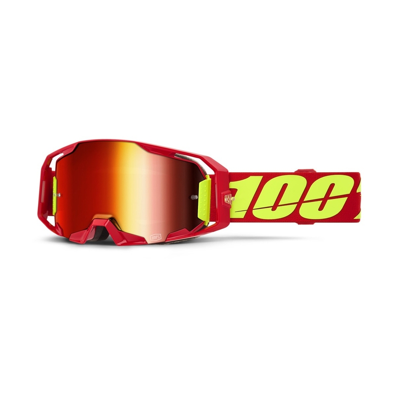 Motokrossiprillid 100% ARmatic punane punane plexi