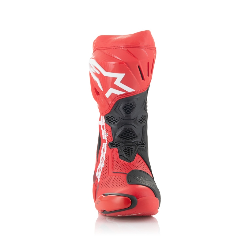 Alpinestars Supertech R Vented fluo punane mootorratta saapad