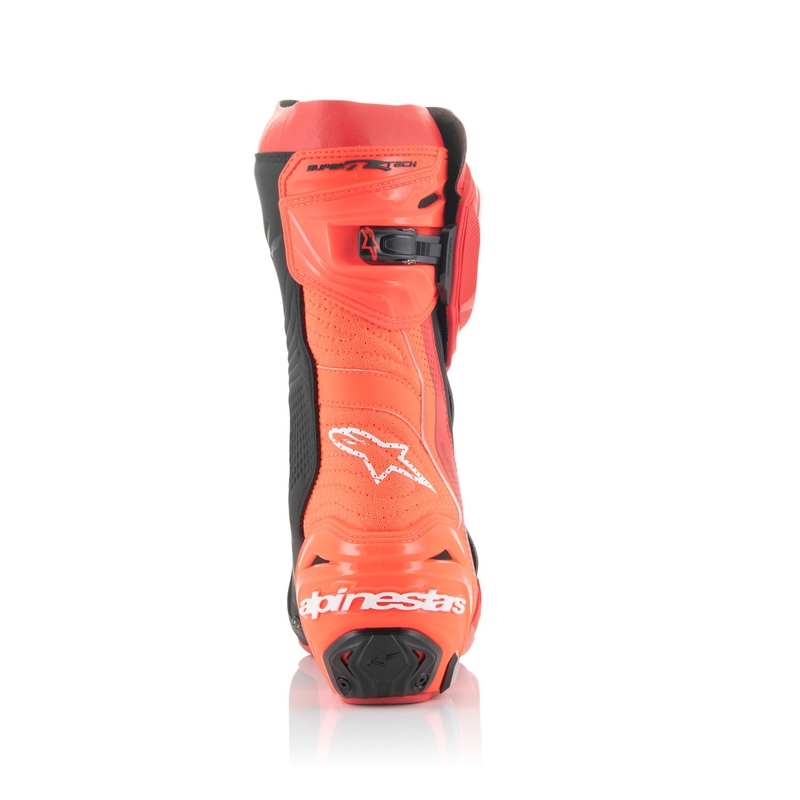 Alpinestars Supertech R Vented fluo punane mootorratta saapad