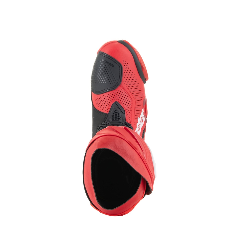 Alpinestars Supertech R Vented fluo punane mootorratta saapad