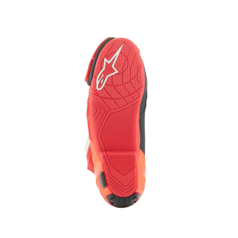Alpinestars Supertech R Vented fluo punane mootorratta saapad