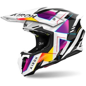 Motokrossi kiiver Airoh Twist 3 Rainbow läikiv