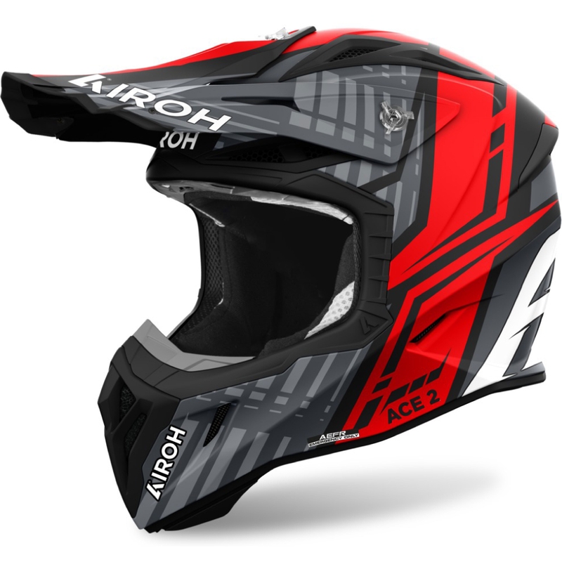 Motokrossikiiver Airoh Aviator Ace 2 Proud matt punane