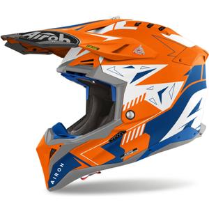 Motokrossikiiver Airoh Aviator 3 Spin fluo oranž matt