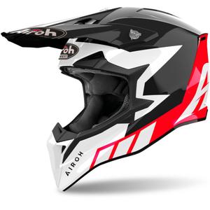 Motokrossikiiver Airoh Wraaap Reloaded läikiv punane