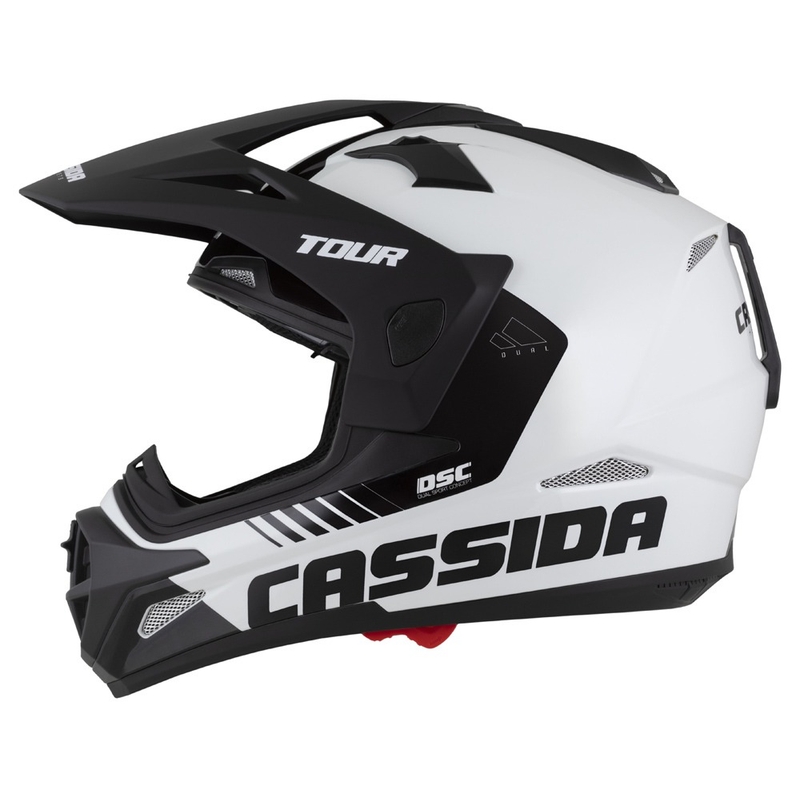 Enduro kiiver Cassida Tour 2.0 X-tra matt roheline-hall-must musta matt visiiriga