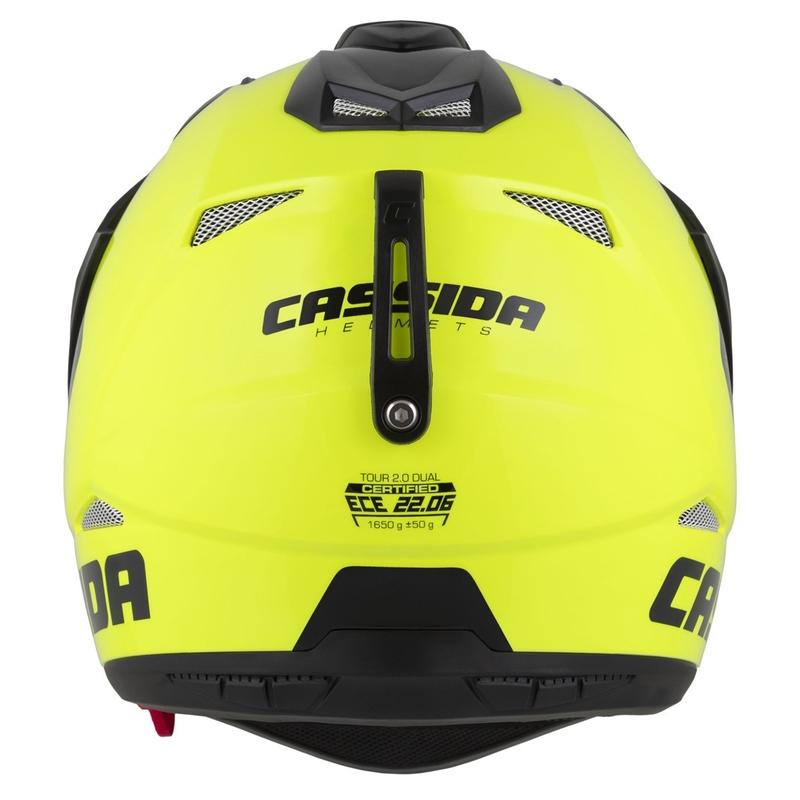 Enduro kiiver Cassida Tour 2.0 Dual fluo kollane-must musta mati visiiriga