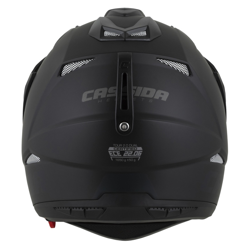 Enduro kiiver Cassida Tour 2.0 Dual matt mustahall, musta mattvisiiriga