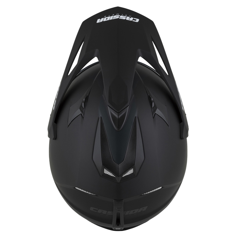 Enduro kiiver Cassida Tour 2.0 Dual matt mustahall, musta mattvisiiriga