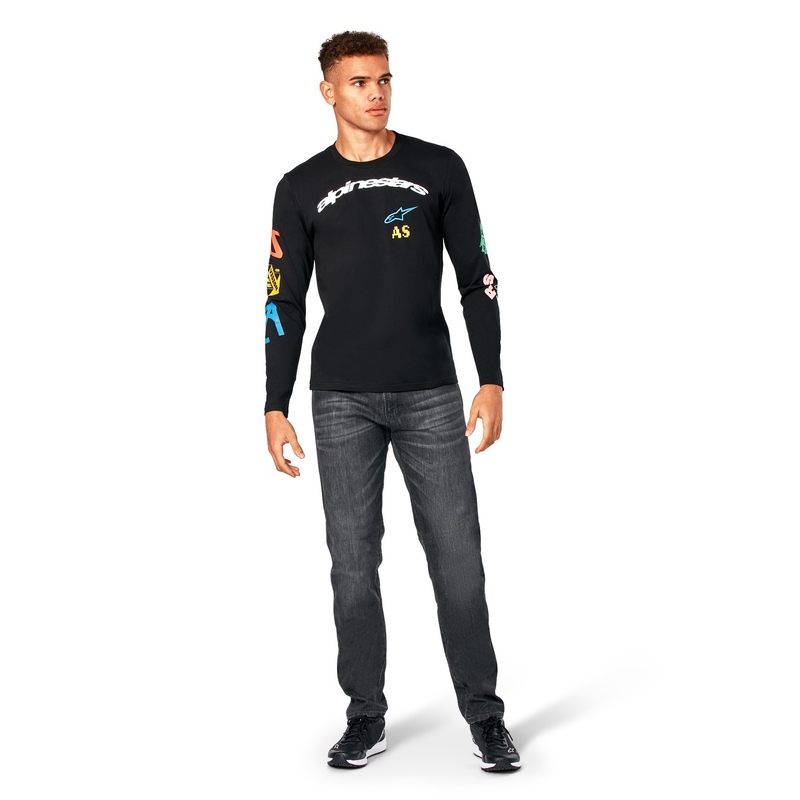 Tričko s dlouhým rukávem Alpinestars Brundo CSF černé