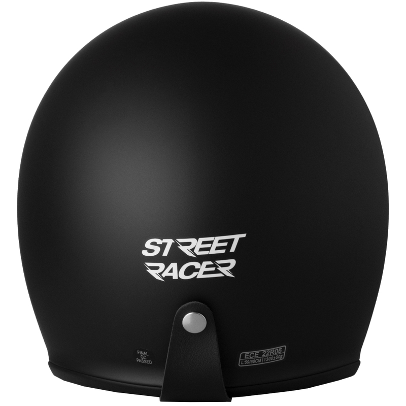 Avatud mootorratta kiiver Street Racer Shadow II matt must