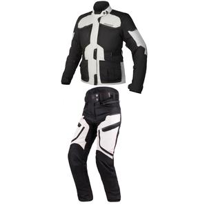 Dámská kombinéza na motorku Ozone Explorer II šedo-černá výprodej