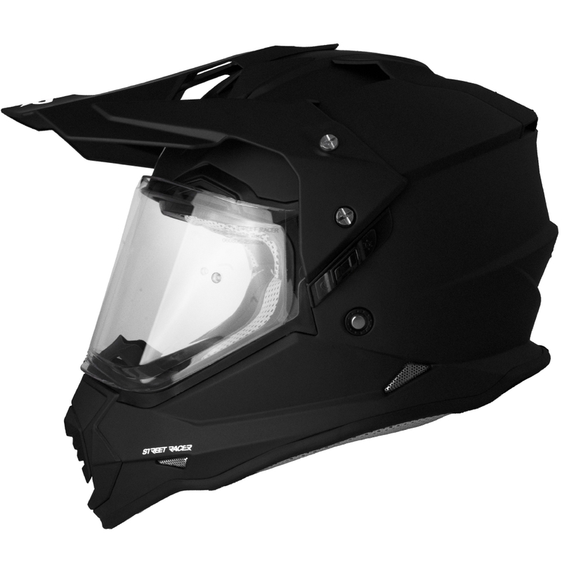 Enduro mootorratta kiiver Street Racer Ignite matt must