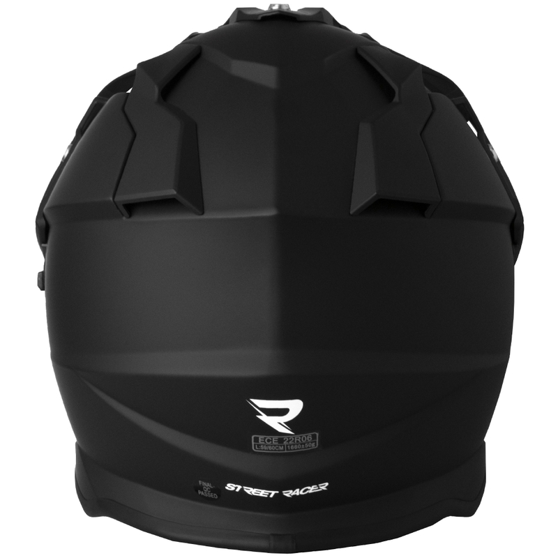 Enduro mootorratta kiiver Street Racer Ignite matt must