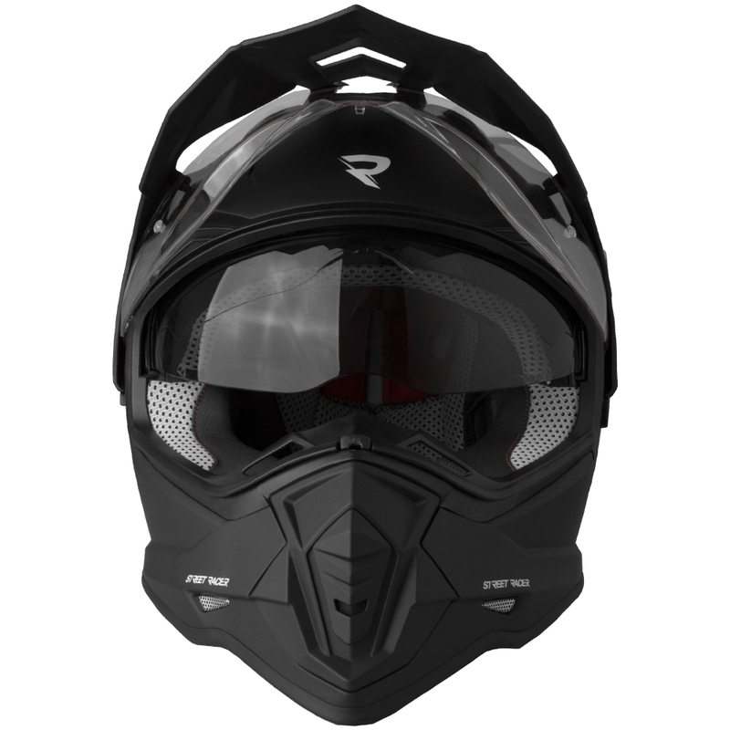 Enduro mootorratta kiiver Street Racer Ignite matt must