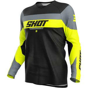 Dětský motokrosový dres Shot Draw League fluo žlutý