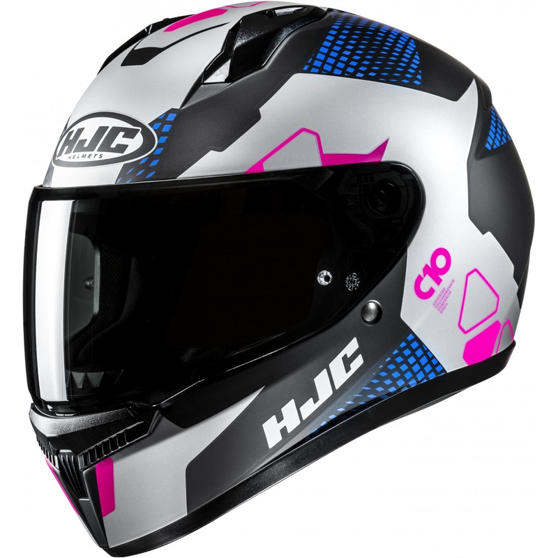 HJC C10 Aspa MC28SF integreeritud mootorratta kiiver must-sinine-roosa-hõbedane