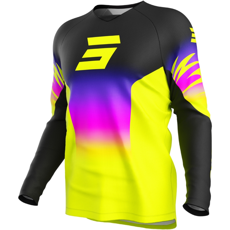 Laste motokrossitrikoo Shot Draw X-Trem fluo kollane