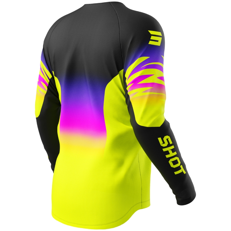 Laste motokrossitrikoo Shot Draw X-Trem fluo kollane