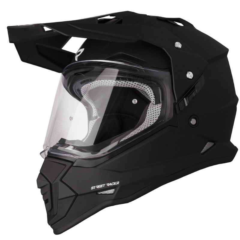 Enduro mootorratta kiiver Street Racer Ignite matt must