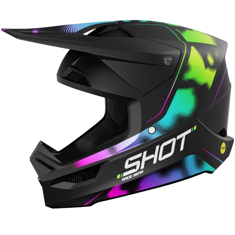 Motokross kiiver Shot Race Nitro matt must