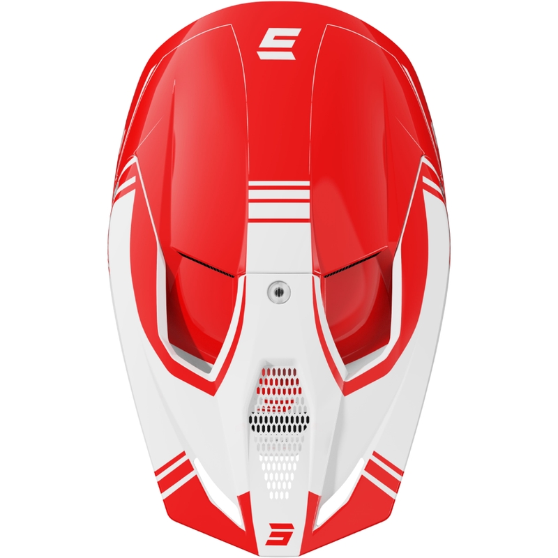 Motokross kiiver Shot Race Sprint punane