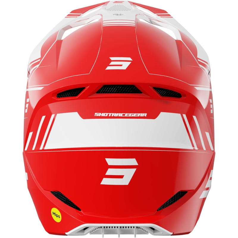 Motokross kiiver Shot Race Sprint punane